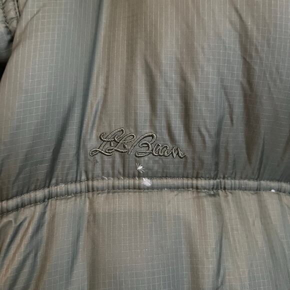 Vintage LL Bean GOOSE DOWN Full Zip Puffer Jacket Coat Mens XLT TALL Pockets - Picture 3 of 8